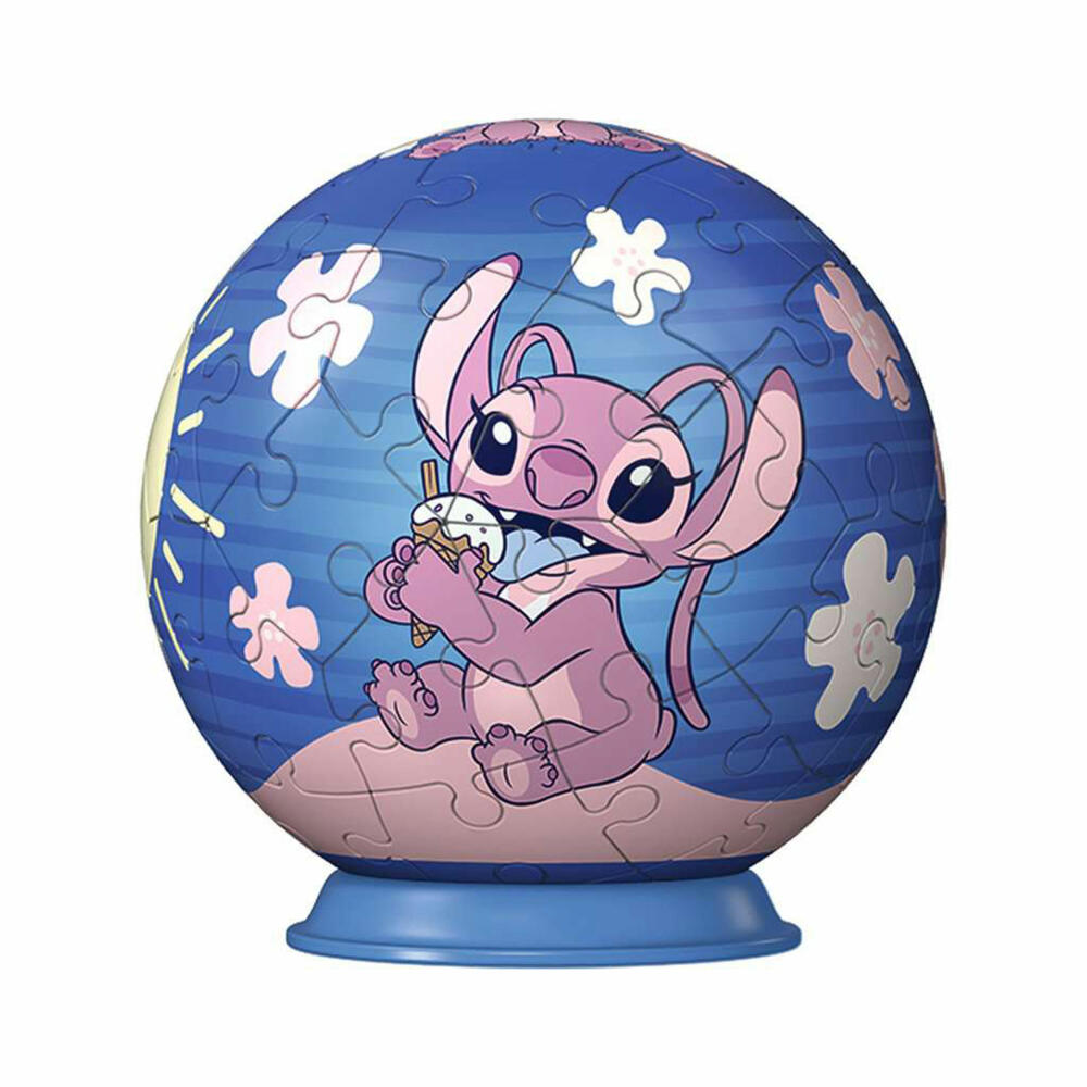 Ravensburger 3D Puzzles Puzzle-Ball Disney Angel, Puzzleball, 54 Teile, ab 6 Jahren, 11598