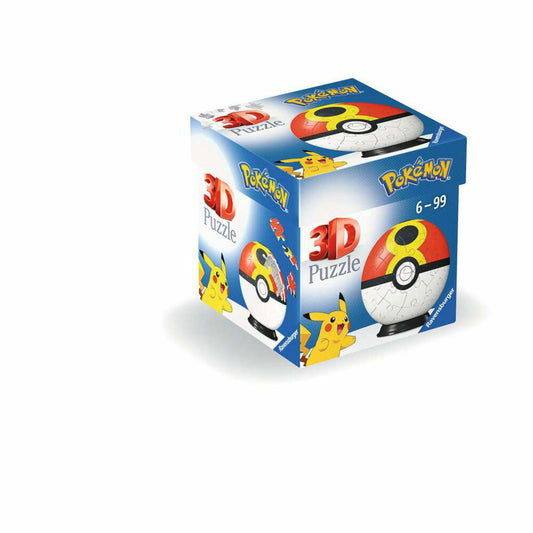 Ravensburger 3D Puzzles Puzzle-Ball Pokemon Wiederball, Puzzleball, 54 Teile, ab 6 Jahren, 11628