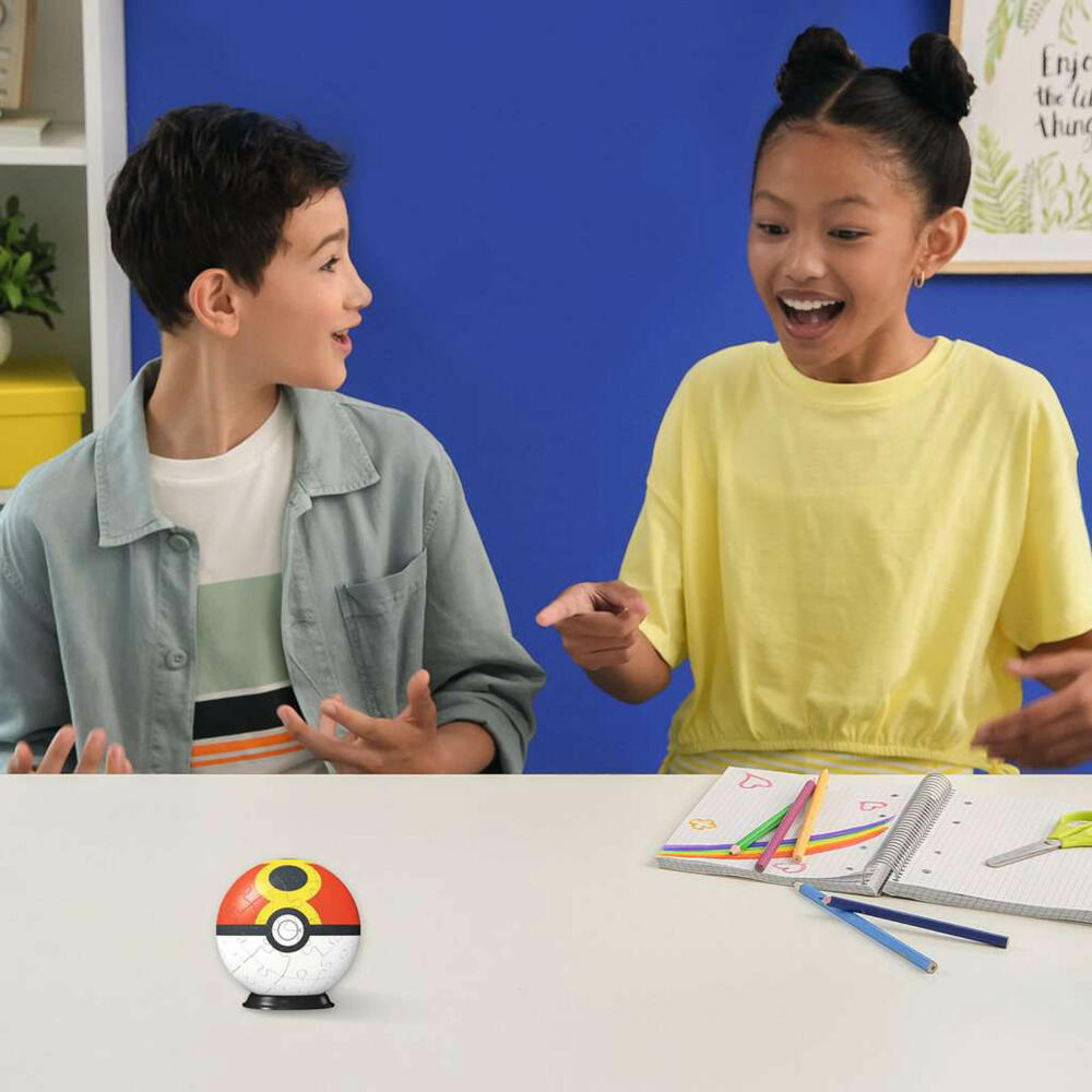 Ravensburger 3D Puzzles Puzzle-Ball Pokemon Wiederball, Puzzleball, 54 Teile, ab 6 Jahren, 11628