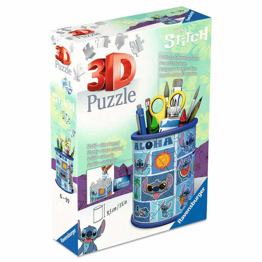 Ravensburger 3D Puzzles Utensilo Disney Stitch, Aufbewahrung, 54 Teile, ab 6 Jahren, 11642