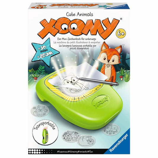 Ravensburger Xoomy Midi Süße Tiere, Zeichenkoffer, Malset, Kreativset, ab 6 Jahren, 18445