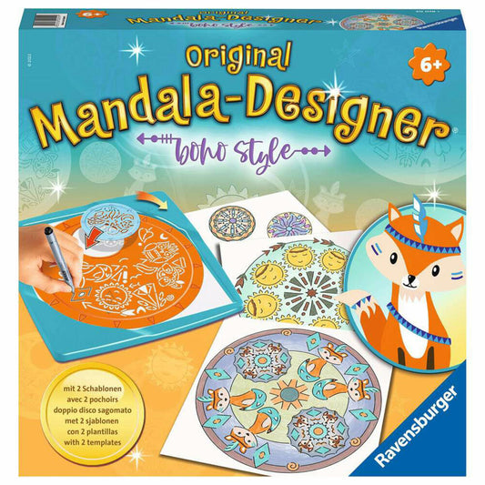 Ravensburger Mandala-Designer Boho Style, Malset, Mandalabox, Kreativset, ab 6 Jahren, 20019