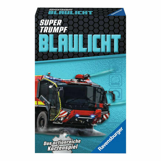 Ravensburger Supertrumpf Blaulicht, Kartenspiel, Trumpf, Trumpfspiel, ab 7 Jahren, 20686