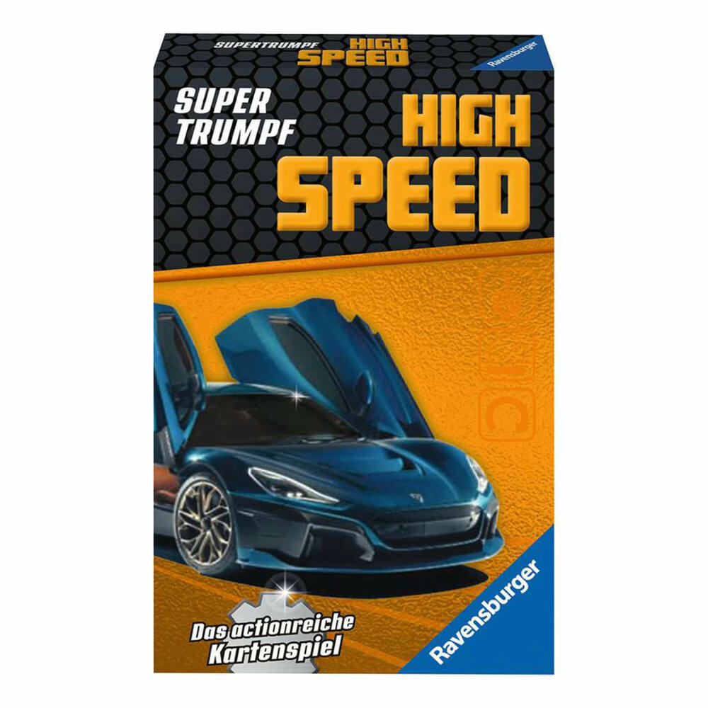 Ravensburger Supertrumpf High Speed, Kartenspiel, Trumpf, Trumpfspiel, ab 7 Jahren, 20687
