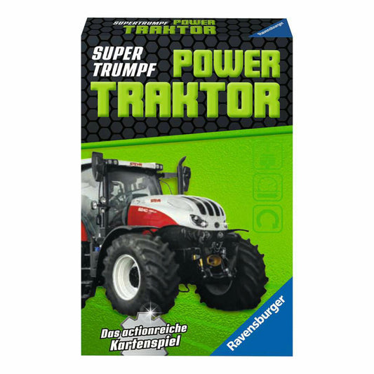 Ravensburger Supertrumpf Power Traktor, Kartenspiel, Trumpf, Trumpfspiel, ab 7 Jahren, 20689