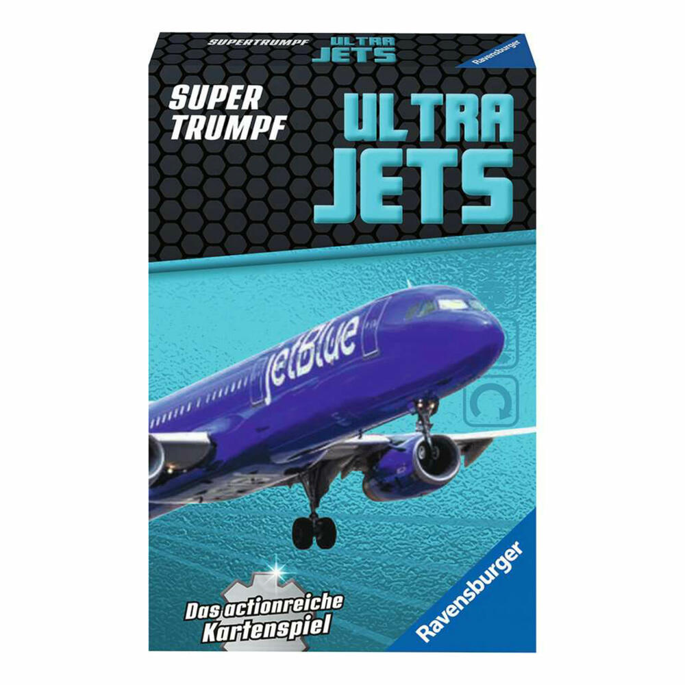 Ravensburger Supertrumpf Ultra Jets, Kartenspiel, Trumpf, Trumpfspiel, ab 7 Jahren, 20691