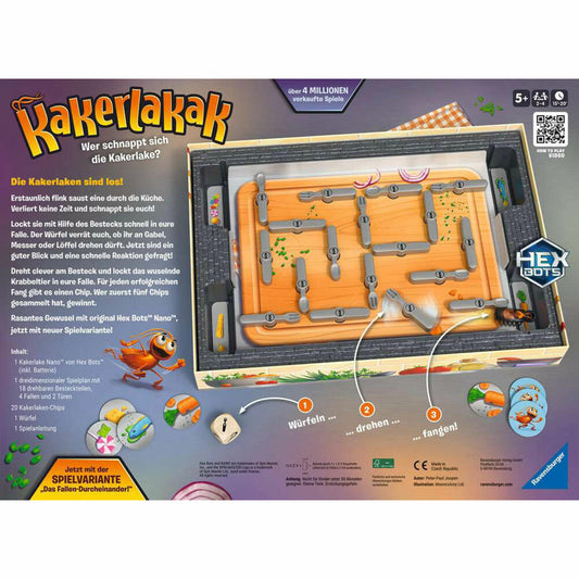 Ravensburger Kakerlakak, Reaktionsspiel, Kinderspiel, Gesellschaftsspiel, ab 5 Jahren, 20800
