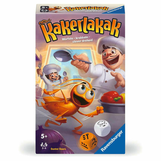 Ravensburger Kakerlakak, Mitbringspiel, Familienspiel, Kinderspiel, ab 5 Jahren, 22446