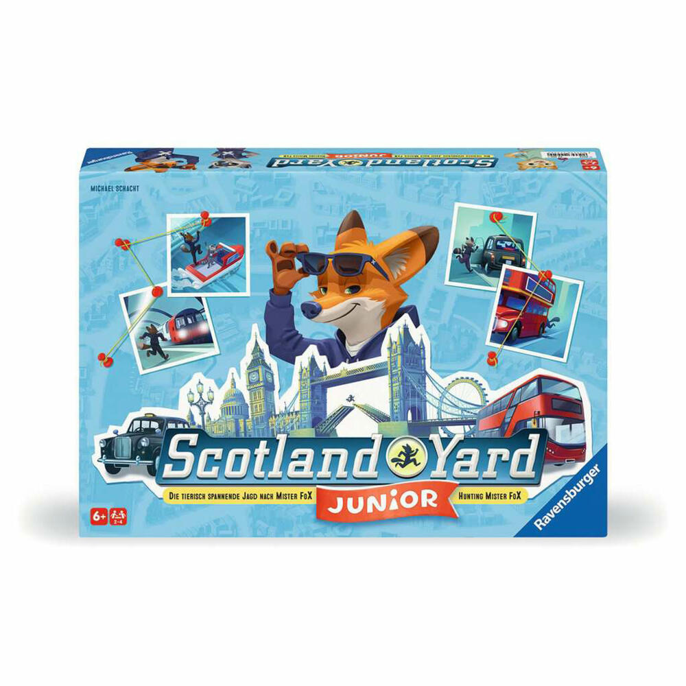 Ravensburger Scotland Yard Junior, Brettspiel, Denkspiel, Kinderspiel, ab 6 Jahren, 22450