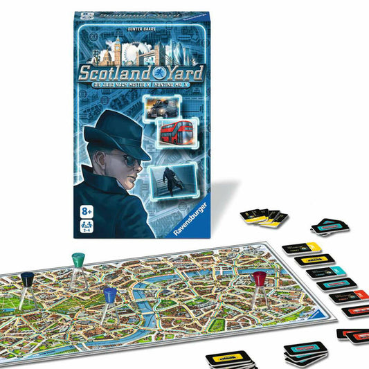 Ravensburger Scotland Yard, Detektiv-Spiel, Denkspiel, Mitbringspiel, ab 8 Jahren, 22451