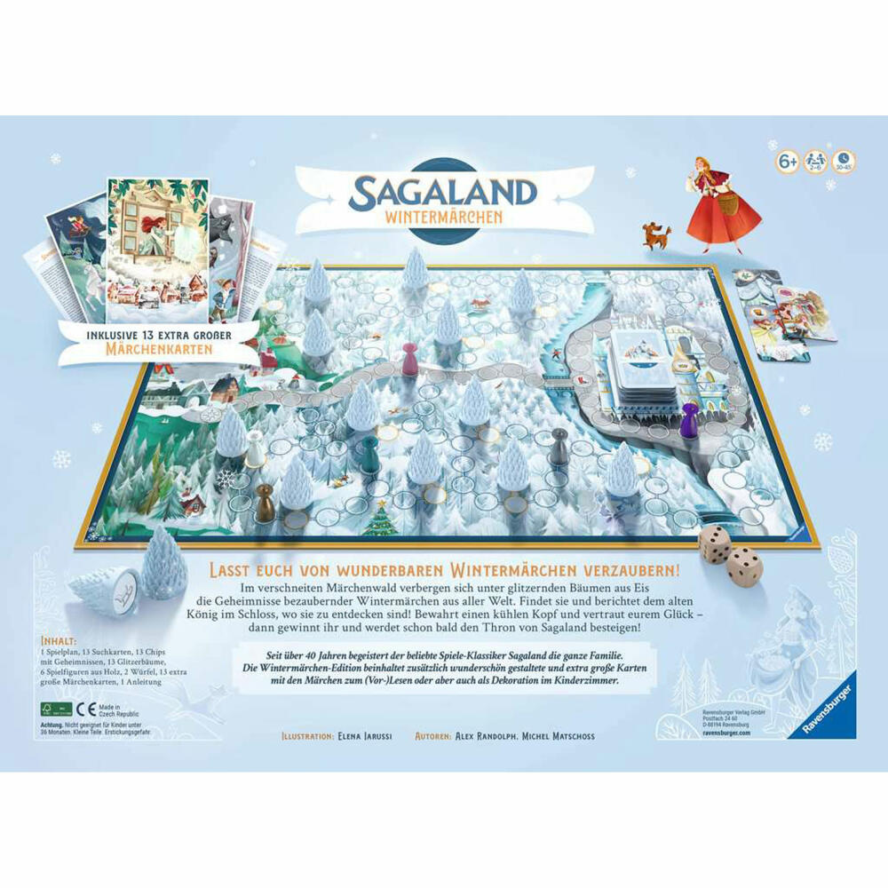 Ravensburger Sagaland Wintermärchen, Brettspiel, Merkspiel, Gesellschaftsspiel, ab 6 Jahren, 22460