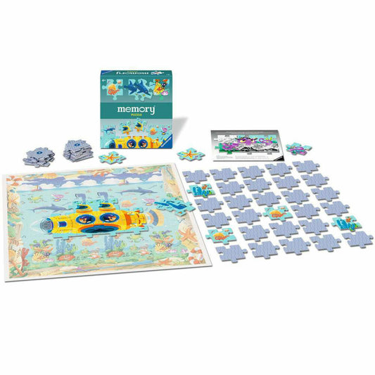 Ravensburger memory Puzzle Unterwasserwelt, Puzzlespiel, Merkspiel, Kinderspiel, ab 4 Jahren, 22461