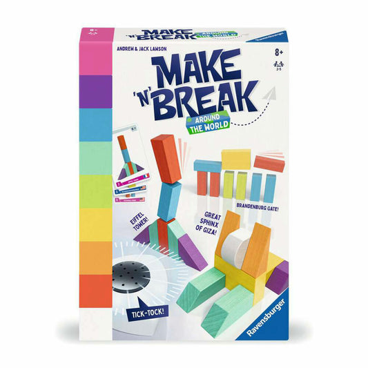 Ravensburger Make n Break - Around the World, Bauspiel, Geschicklichkeitsspiel, ab 8 Jahren, 22473