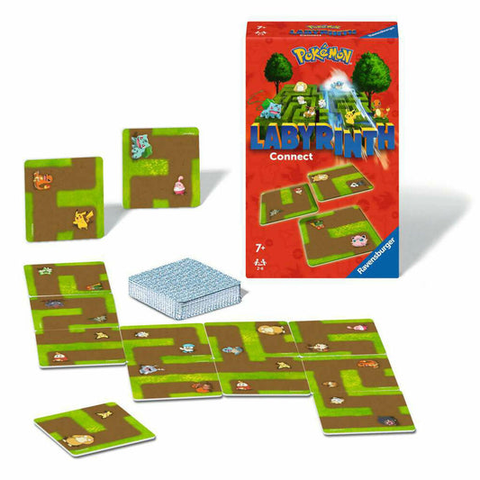 Ravensburger Pokemon: Labyrinth Connect, Das verrückte Labyrinth, Mitbringspiel, Denkspiel, ab 8 Jahren, 22579