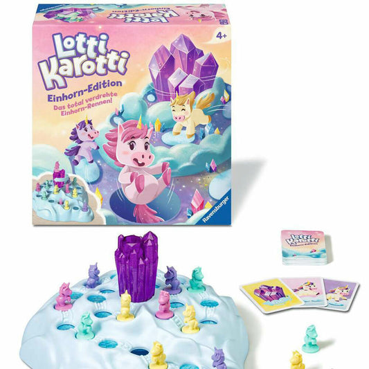 Ravensburger Lotti Karotti - Einhorn Edition, Wettlauf-Spiel, Aktionsspiel, Kinderspiel, ab 4 Jahren, 22580