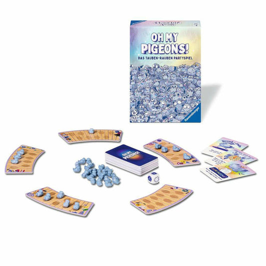 Ravensburger Oh my Pigeons! Partyspiel, Kartenspiel, Kinderspiel, ab 8 Jahren, 22688