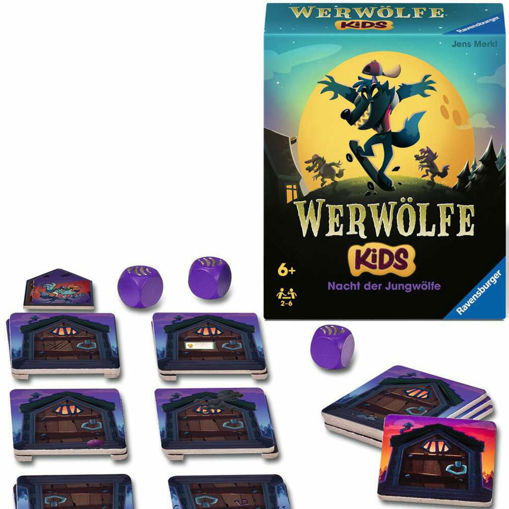 Ravensburger Werwölfe Kids, Kartenspiel, Kinderspiel, ab 6 Jahren, 22692