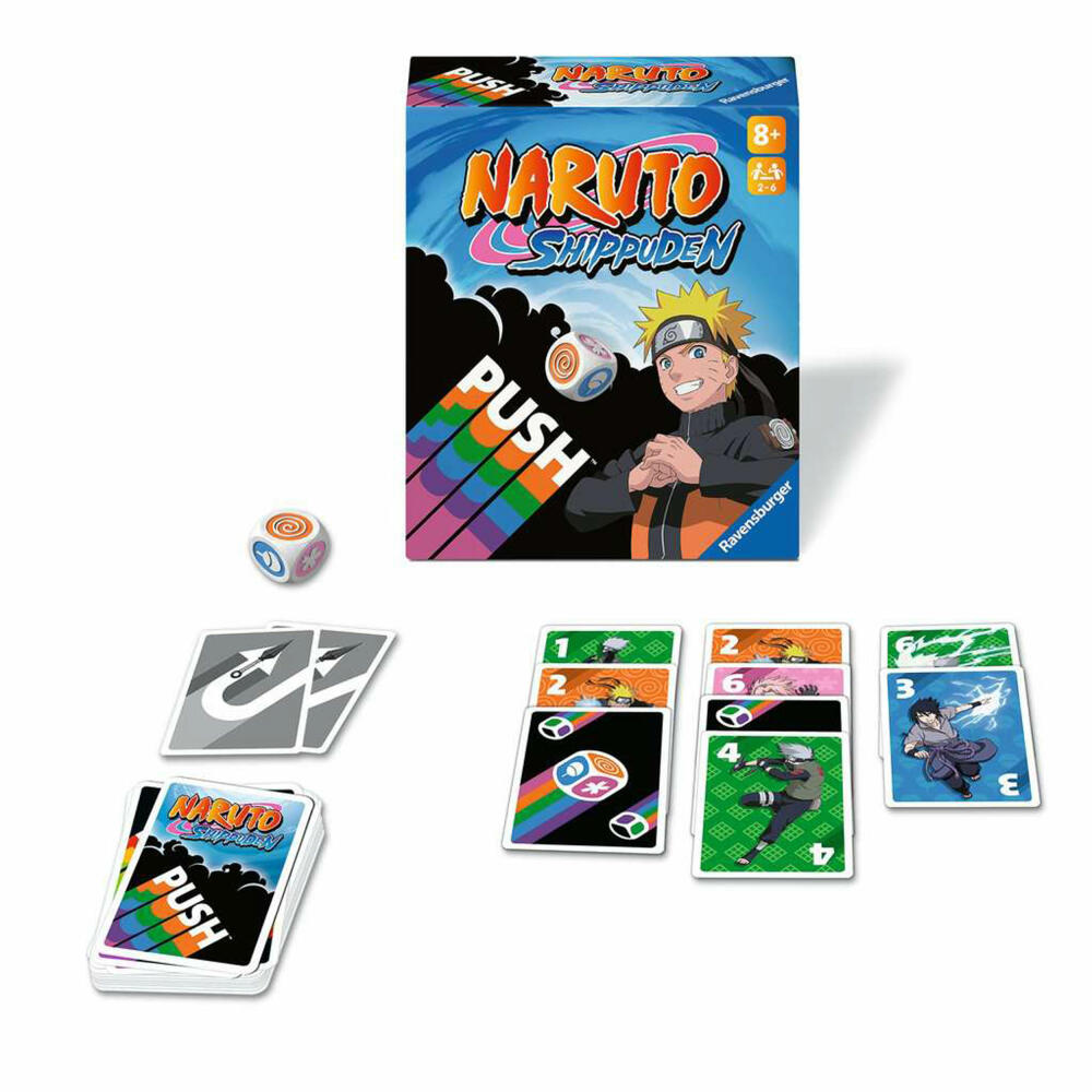 Ravensburger Naruto Shippuden: PUSH, Kartenspiel, Gesellschaftsspiel, ab 8 Jahren, 22888