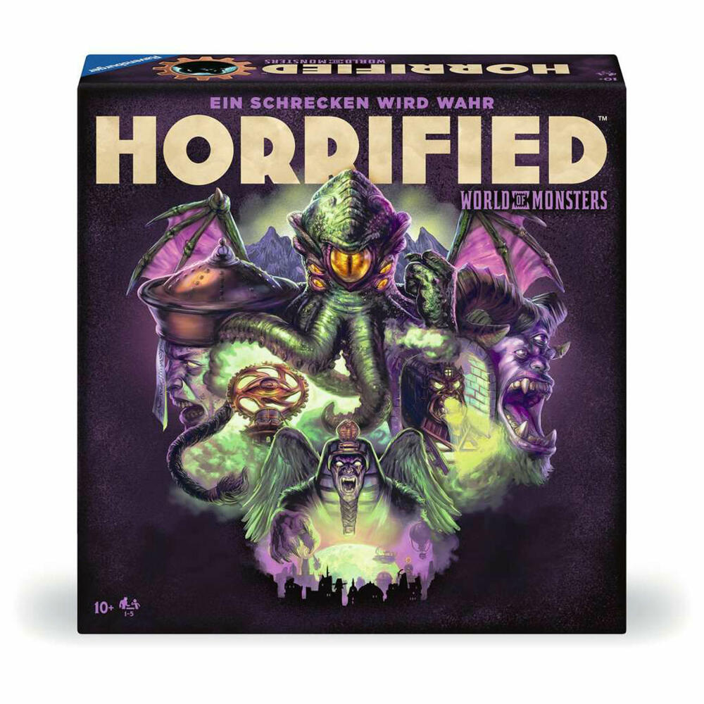 Ravensburger Horrified: World of Monsters, Brettspiel, Gesellschaftsspiel, ab 10 Jahren, 22892