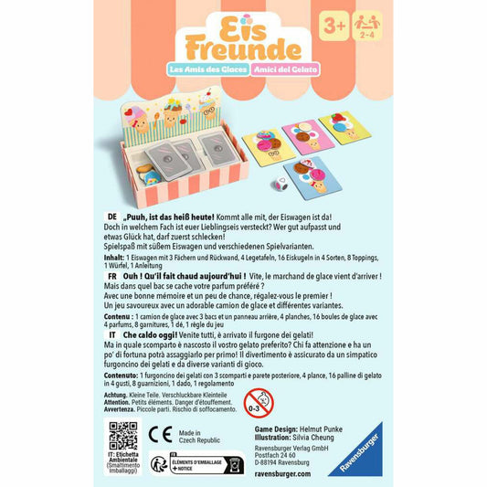 Ravensburger Eis-Freunde, Mitbringspiel, Denkspiel, Kinderspiel, ab 3 Jahren, 23048