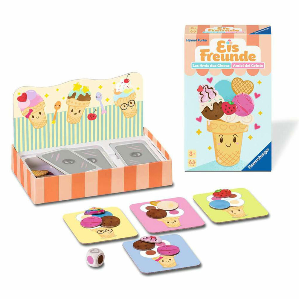 Ravensburger Eis-Freunde, Mitbringspiel, Denkspiel, Kinderspiel, ab 3 Jahren, 23048
