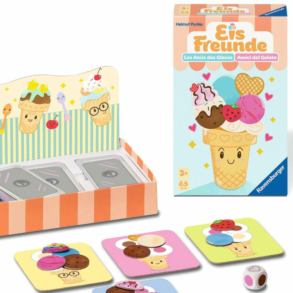 Ravensburger Eis-Freunde, Mitbringspiel, Denkspiel, Kinderspiel, ab 3 Jahren, 23048