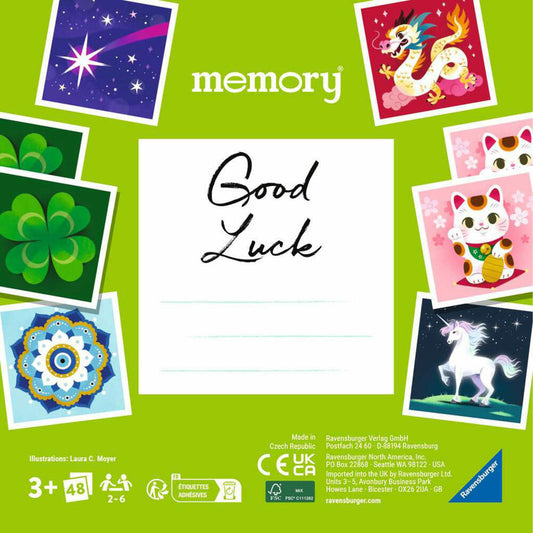 Ravensburger memory moments - Good Luck, Memospiel, Merkspiel, Familienspiel, ab 3 Jahren, 23488