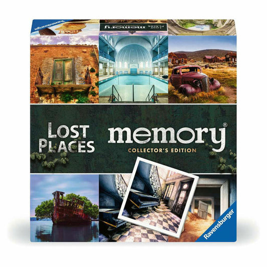 Ravensburger Collectors memory Lost Places, Memospiel, Merkspiel, Familienspiel, ab 6 Jahren, 23499