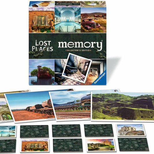 Ravensburger Collectors memory Lost Places, Memospiel, Merkspiel, Familienspiel, ab 6 Jahren, 23499