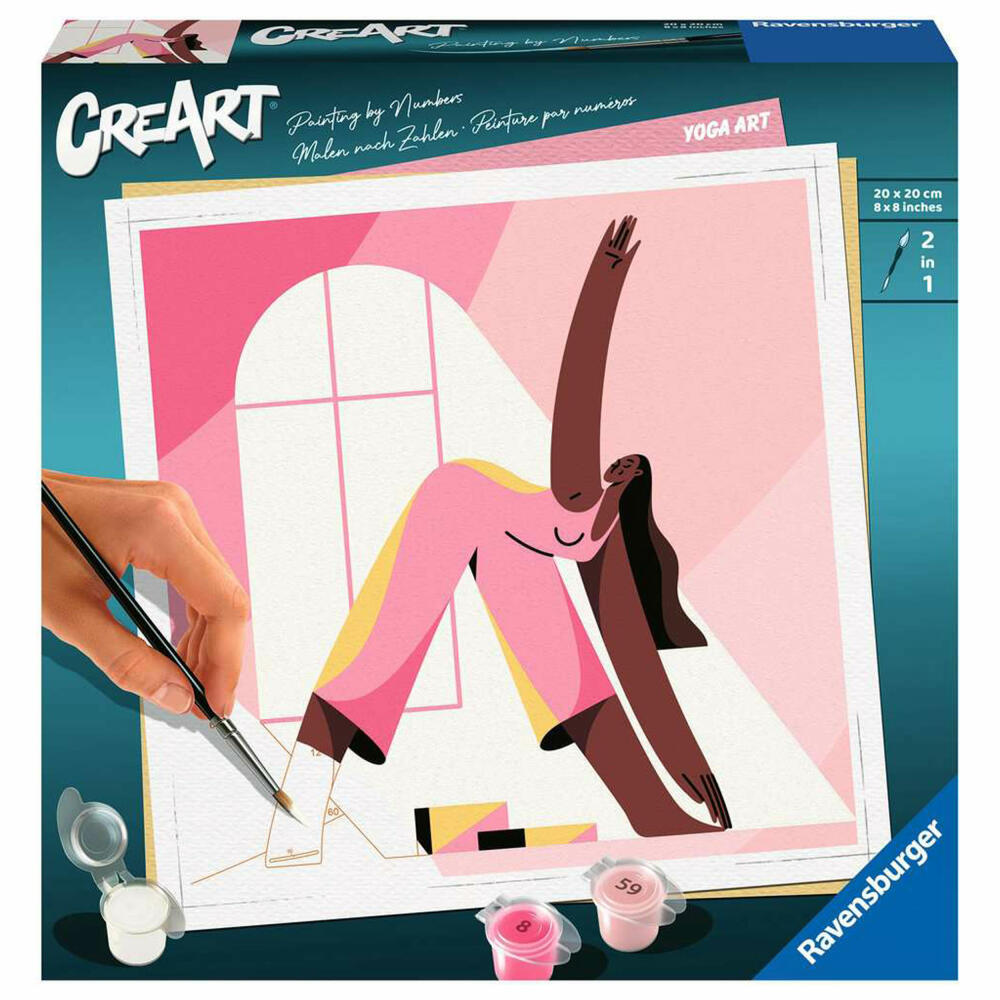 Ravensburger CreArt Yoga Kunst, Malen nach Zahlen, Malset, 23668