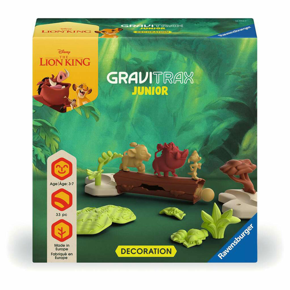 Ravensburger GraviTrax Junior Extension Disney Der König der Löwen, Erweiterung, Zubehör, Kugelbahn, 23862
