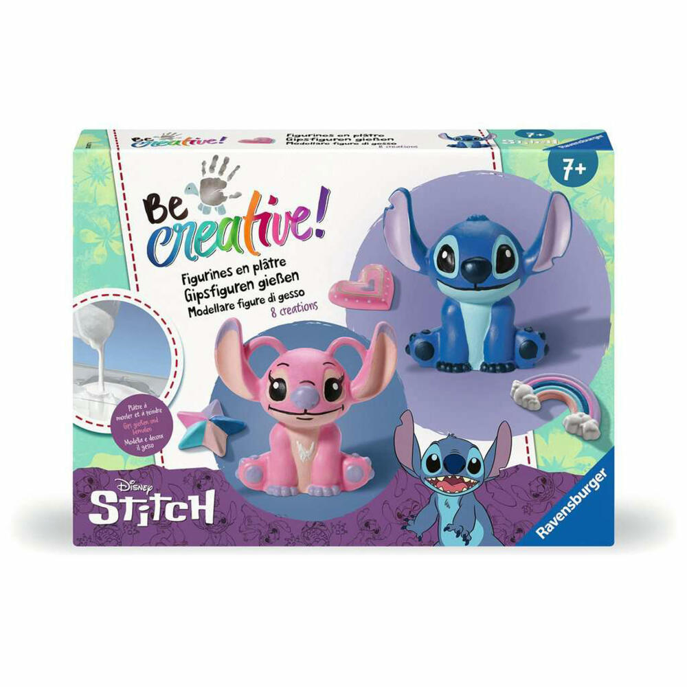 Ravensburger BeCreative Disney Stitch Bastelset Gipsgießen, Kreativset, ab 6 Jahren, 23877