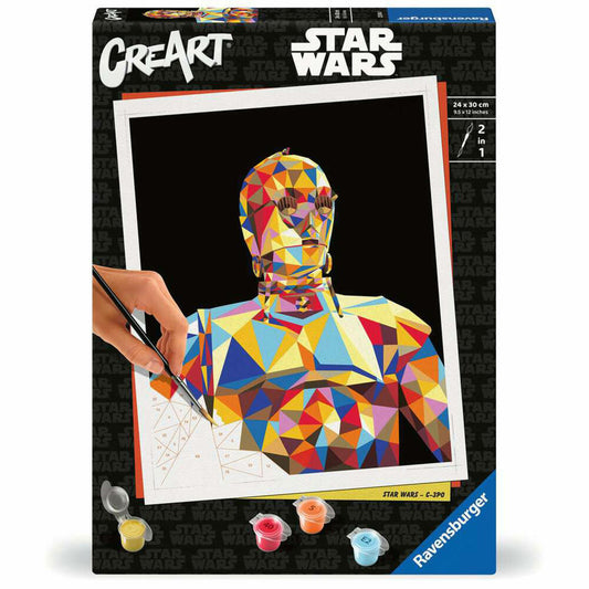 Ravensburger CreArt Star Wars C-3PO, Malen nach Zahlen, Malset, 23894