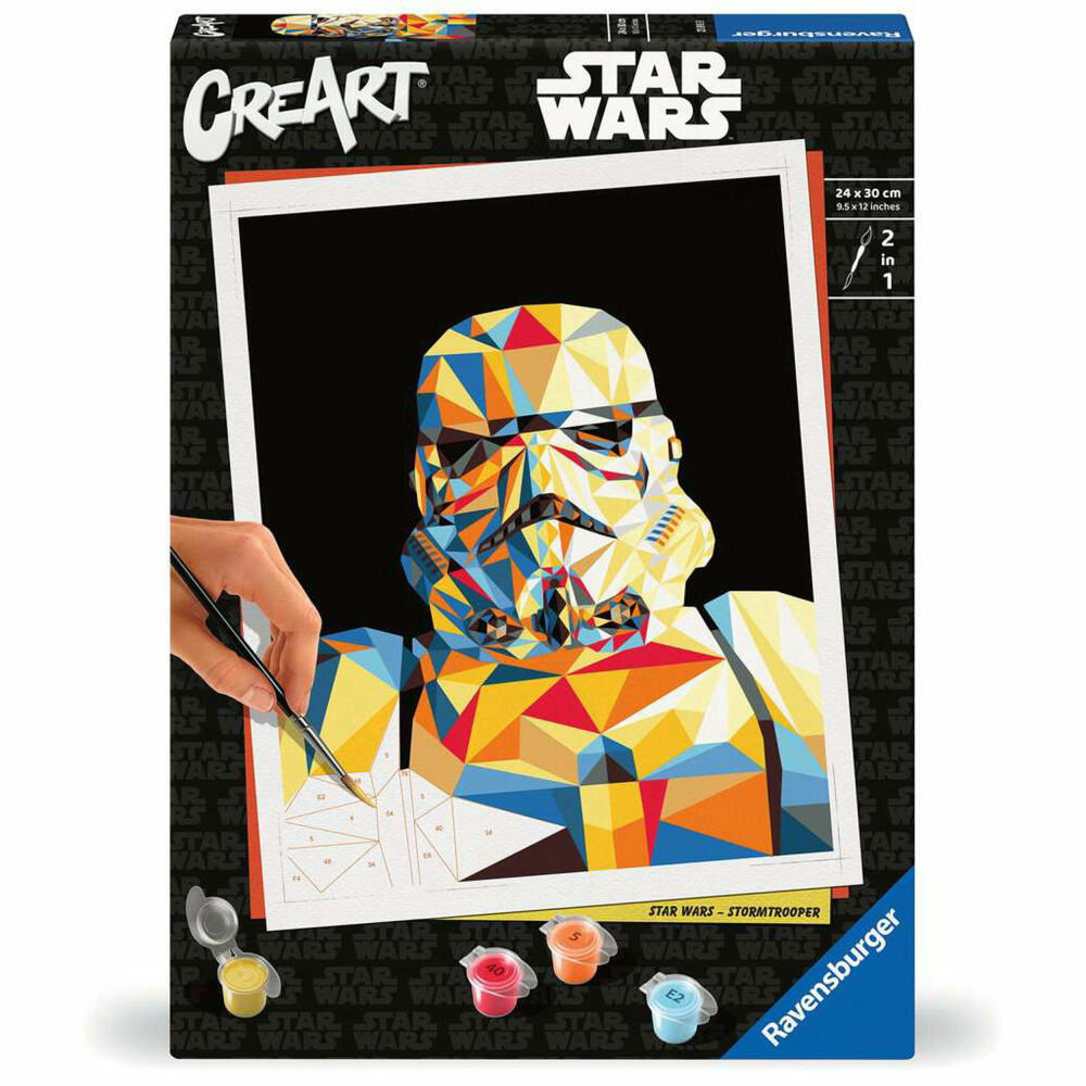 Ravensburger CreArt Star Wars Sturmtruppler, Malen nach Zahlen, Malset, 23895