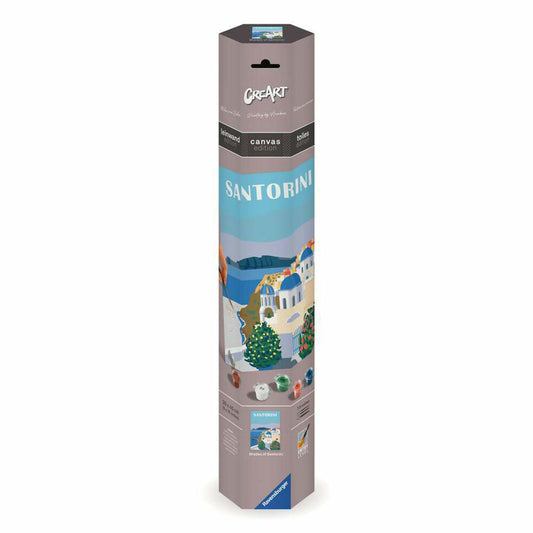 Ravensburger CreArt Farbenfrohes Santorini, Malen nach Zahlen, Malset, 23906