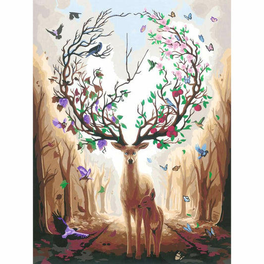 Ravensburger CreArt Magischer Hirsch, Malen nach Zahlen, Malset, 23910