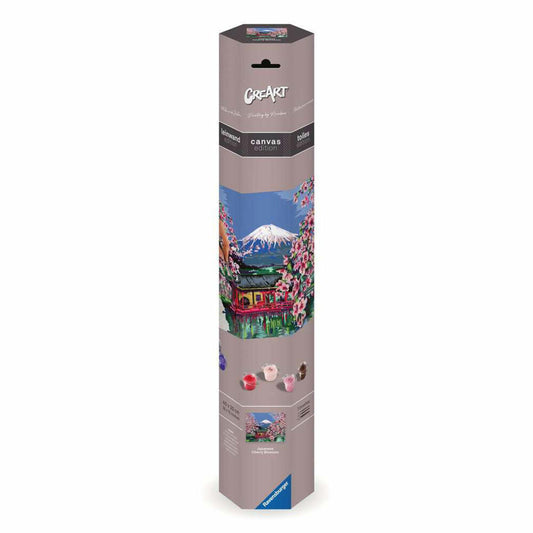 Ravensburger CreArt Japanische Kirschblüten, Malen nach Zahlen, Malset, 23914