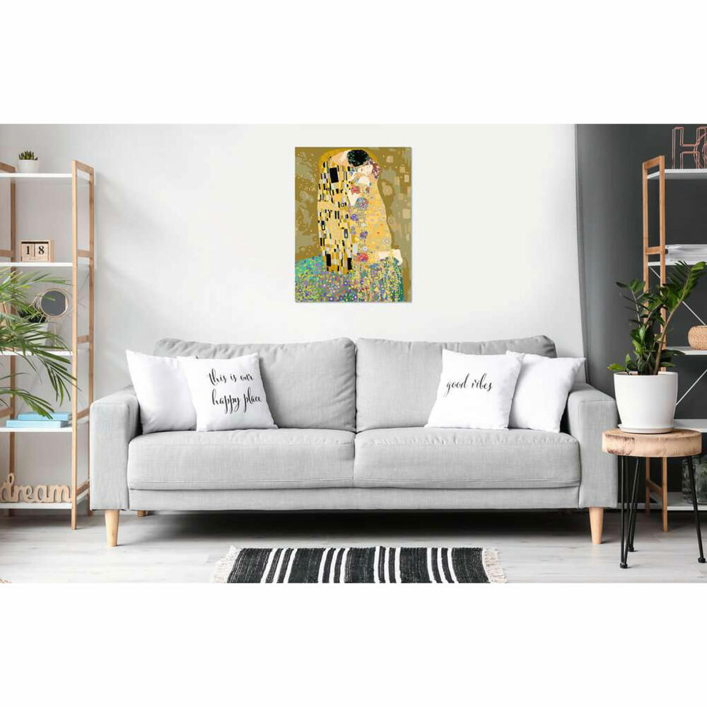Ravensburger CreArt Leinwand Der Kuss Klimt, Malen nach Zahlen, Malset, 23916