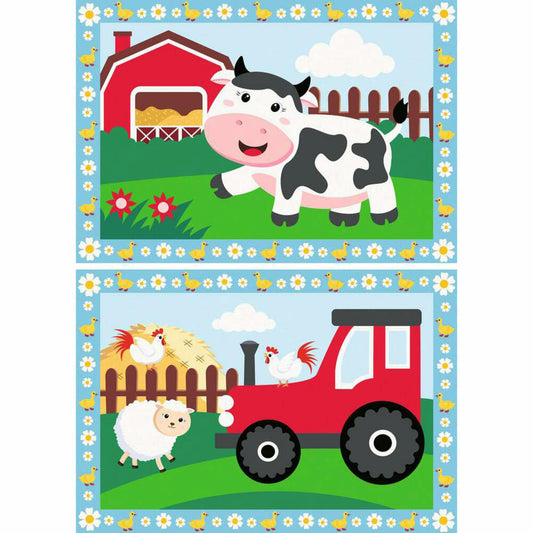 Ravensburger CreArt Auf dem Bauernhof, Malen nach Zahlen, Mal-Set für Kinder, ab 5 Jahren, 23947