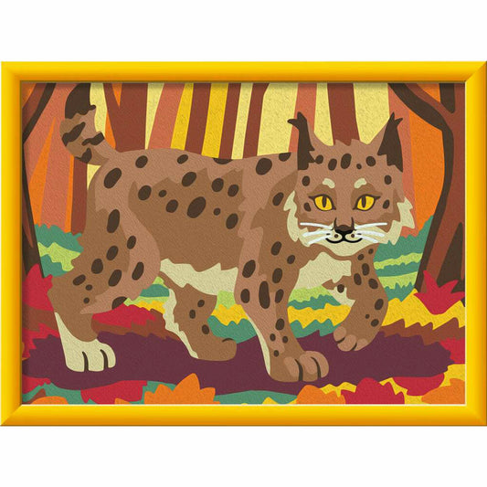 Ravensburger CreArt Luchs im Herbstwald, Malen nach Zahlen, Mal-Set für Kinder, ab 9 Jahren, 23958
