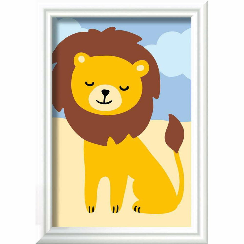Ravensburger CreArt Kleiner Löwe, Malen nach Zahlen, Mal-Set für Kinder, ab 7 Jahren, 23985