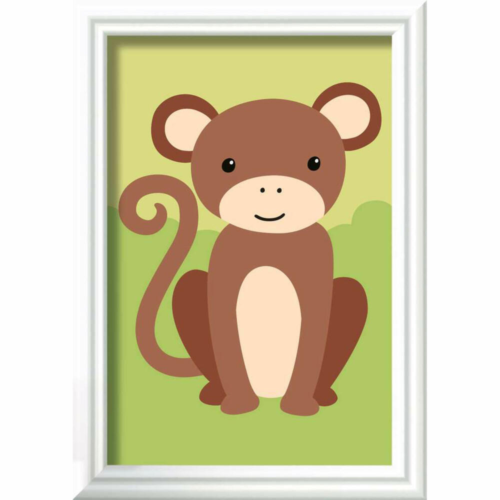 Ravensburger CreArt Kleiner Affe, Malen nach Zahlen, Mal-Set für Kinder, ab 7 Jahren, 23986