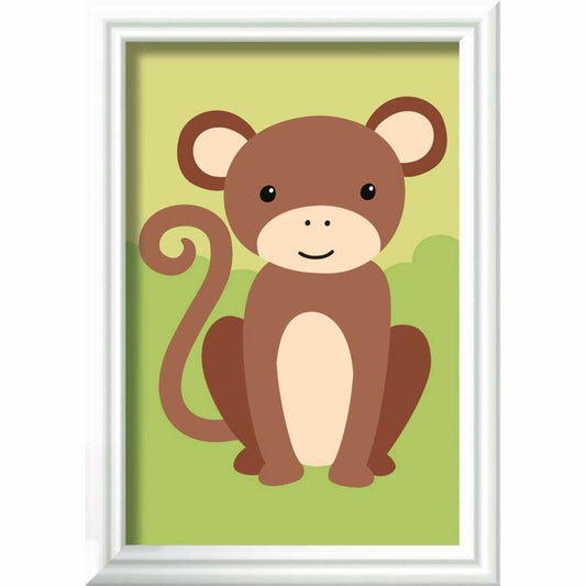Ravensburger CreArt Kleiner Affe, Malen nach Zahlen, Mal-Set für Kinder, ab 7 Jahren, 23986