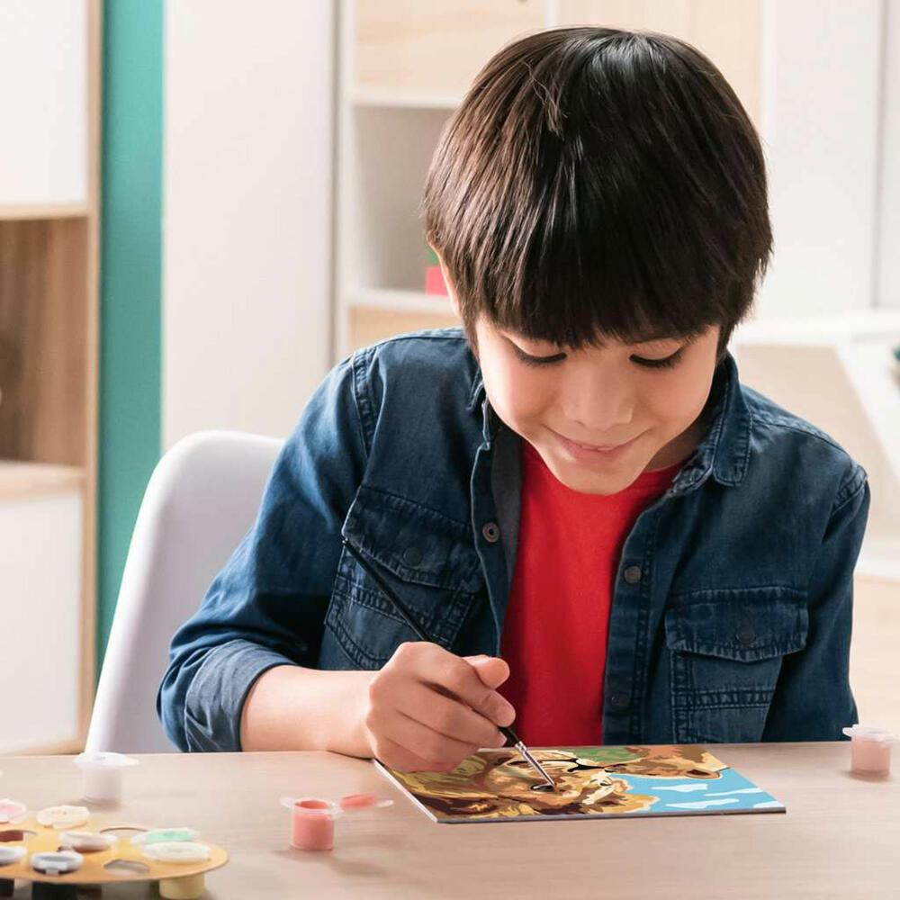 Ravensburger CreArt Löwe mit Baby, Malen nach Zahlen, Mal-Set für Kinder, ab 9 Jahren, 23995
