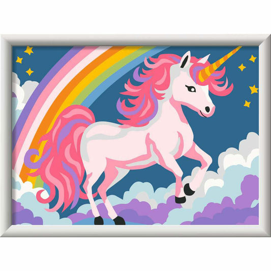 Ravensburger CreArt Pinkes Einhorn, Malen nach Zahlen, Mal-Set für Kinder, ab 9 Jahren, 23996