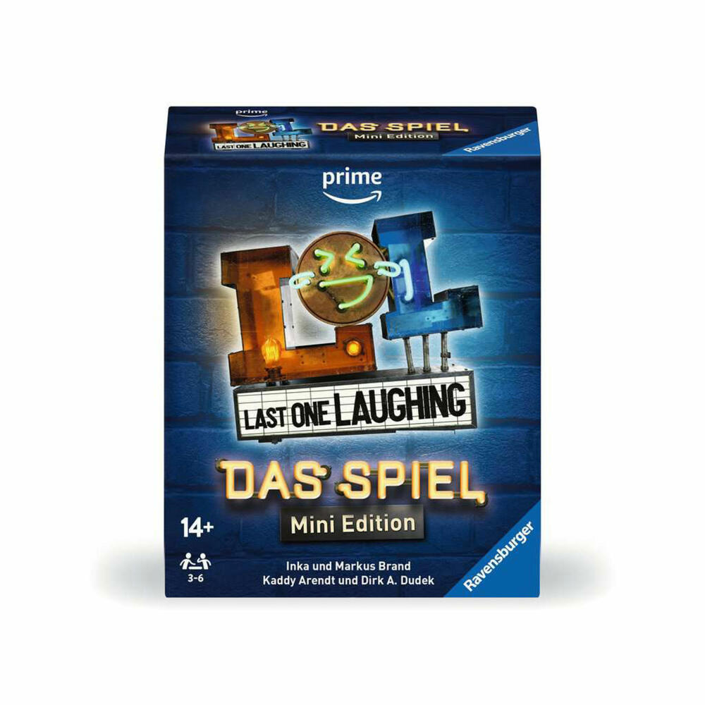 Ravensburger Last One Laughing - Das Spiel - Mini Edition, Partyspiel, Gesellschaftsspiel, 24592