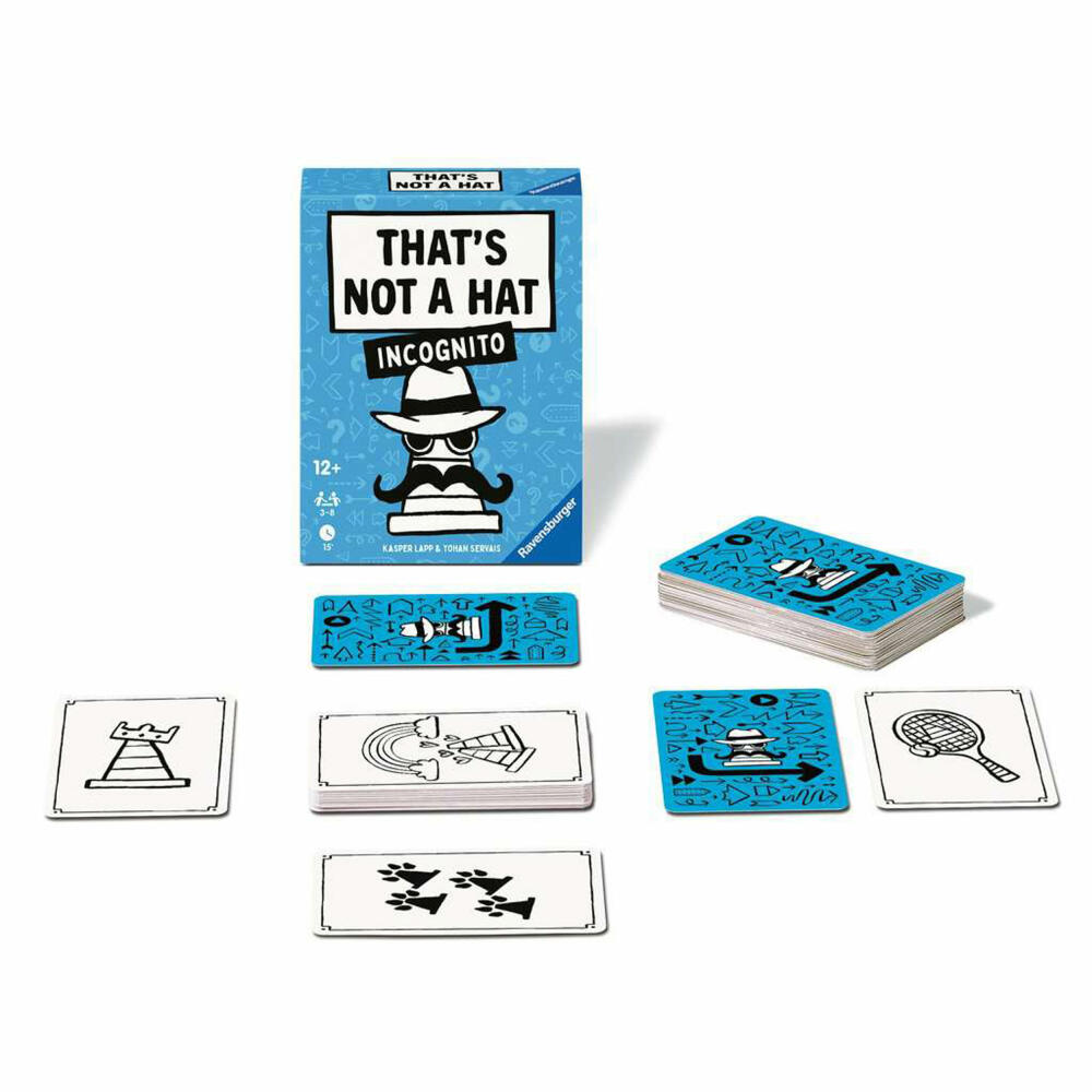 Ravensburger Thats not a hat - Incognito, Kartenspiel, Gesellschaftsspiel, Partyspiel, 24685