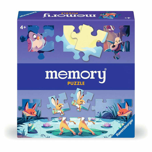 Ravensburger memory Puzzle Tiere am Teich, Puzzlespiel, Merkspiel, Kinderspiel, ab 4 Jahren, 24690