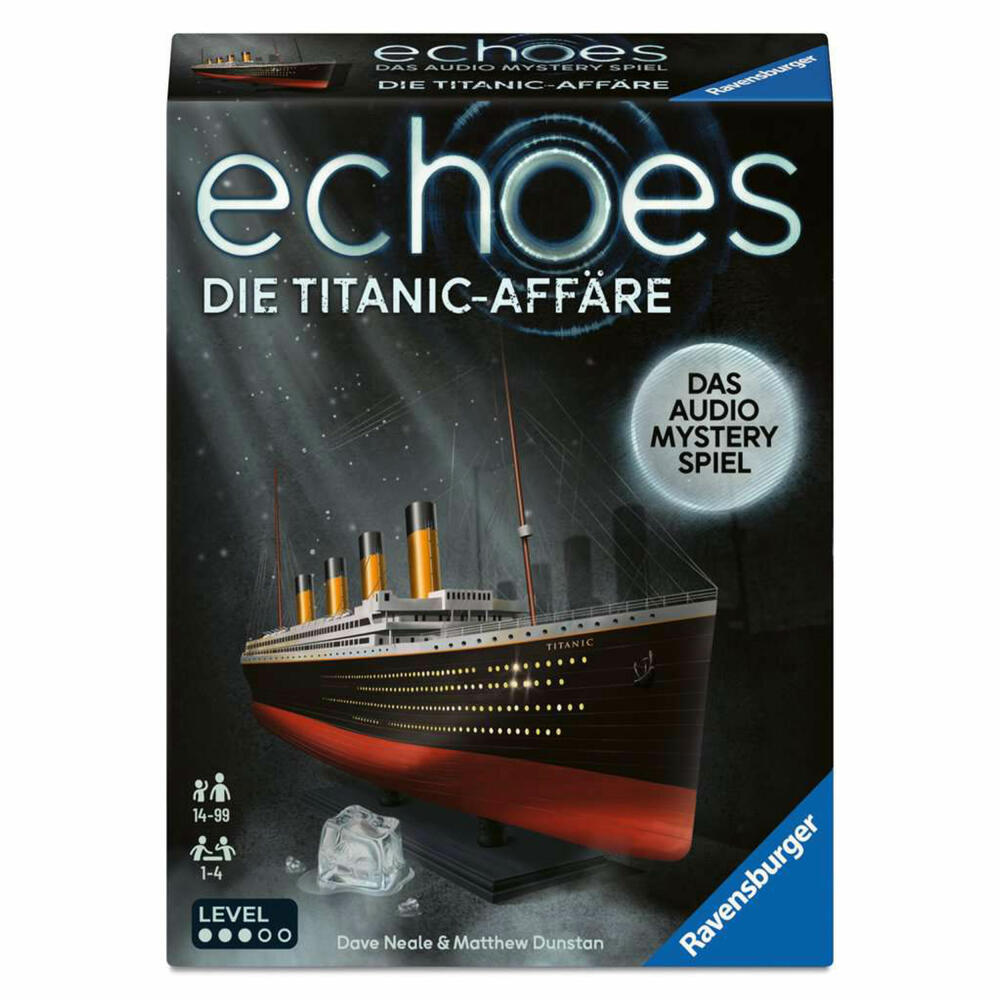Ravensburger echoes Die Titanic-Affärex, Kooperatives Audio Mystery Spiel, Rätselspiel, 24698