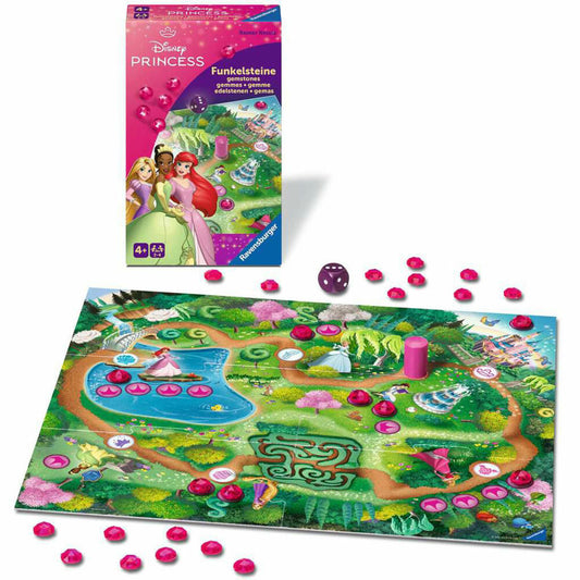 Ravensburger Disney Princess: Funkelsteine, Sammelspiel, Kinderspiel, Gesellschaftsspiel, ab 4 Jahren, 24708
